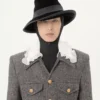 Jacheta safari din lână cu nasturi și curea Valentino Jacheta safari din lână cu nasturi și curea Valentino