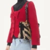 Jacheta scurtă din tweed de lână simplu Jacheta scurtă din tweed de lână simplu