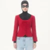 Jacheta scurtă din tweed de lână simplu Jacheta scurtă din tweed de lână simplu