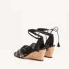 La Cruisette Mesh Wedge cu broderie 75 mm La Cruisette Mesh Wedge cu broderie 75 mm