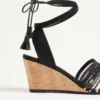 La Cruisette Mesh Wedge cu broderie 75 mm La Cruisette Mesh Wedge cu broderie 75 mm