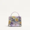 Mini geantă de mână Valentino Garavani Vsling cu motiv Flowerism din strasuri și logo bijuterie Mini geantă de mână Valentino Garavani Vsling cu motiv Flowerism din strasuri și logo bijuterie