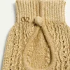 Mănuși tricotate fără degete din lurex
