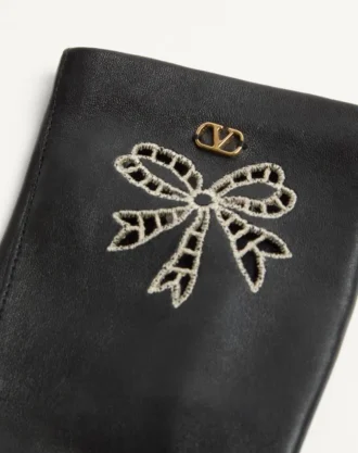 Mănuși Vlogo Signature din piele nappa