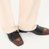 Mocasini Babouchoes din piele de ied Mocasini Babouchoes din piele de ied