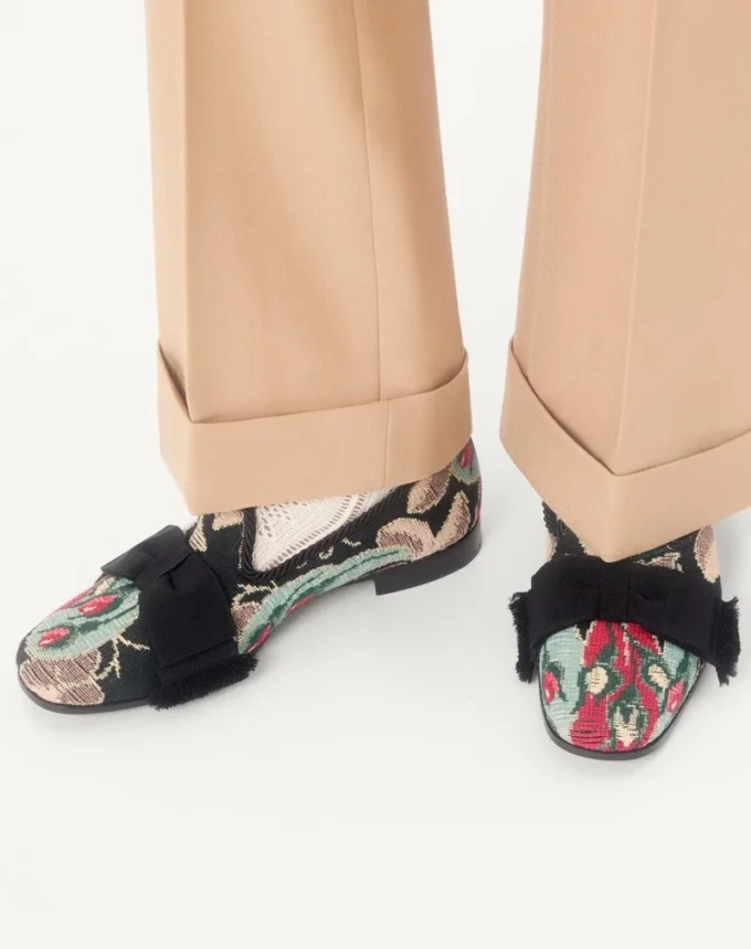 Mocasini Bowow din țesătură jacquard