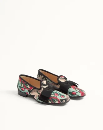 Mocasini Bowow din țesătură jacquard