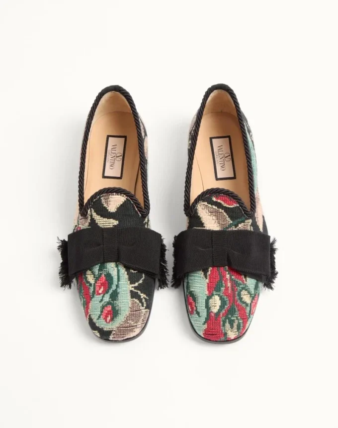 Mocasini Bowow din țesătură jacquard