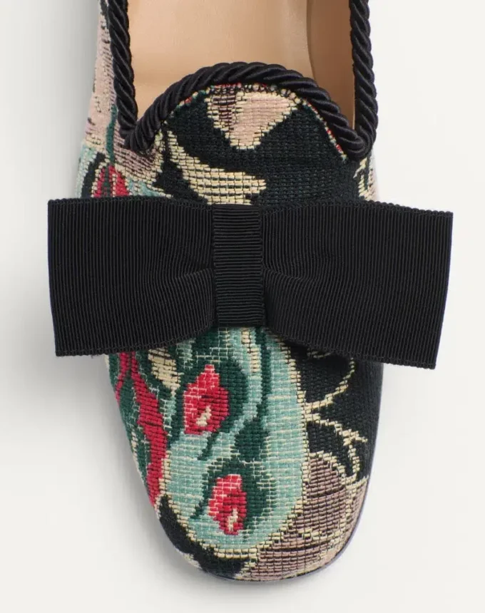 Mocasini Bowow din țesătură jacquard