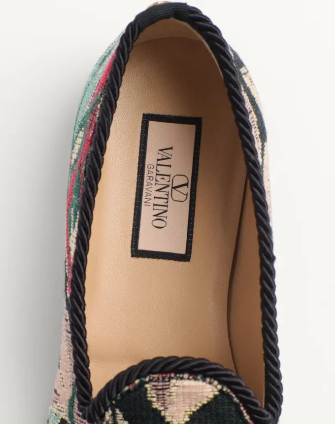 Mocasini Bowow din țesătură jacquard