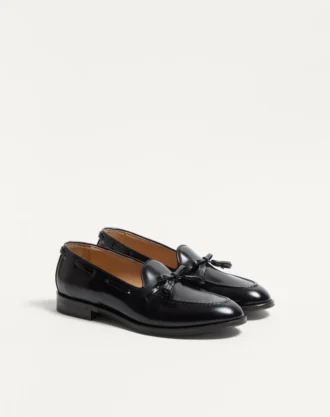 Mocasini Bowshire din piele de vițel lucioasă