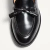 Mocasini Bowshire din piele de vițel lucioasă