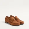 Mocasini din piele de căprioară suede cu detaliu VLogo Signature