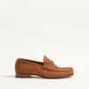 Mocasini din piele de căprioară suede cu detaliu VLogo Signature