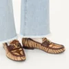 Mocasini din piele de vițel cu efect de ponei și semnătura Vlogo, 20 mm Mocasini din piele de vițel cu efect de ponei și semnătura Vlogo, 20 mm