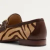 Mocasini din piele de vițel cu efect de ponei și semnătura Vlogo, 20 mm Mocasini din piele de vițel cu efect de ponei și semnătura Vlogo, 20 mm