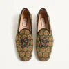 Mocasini Les Alcôvettes din țesătură jacquard