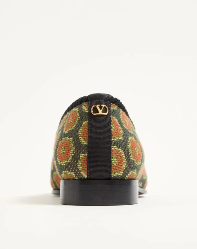 Mocasini Les Alcôvettes din țesătură jacquard