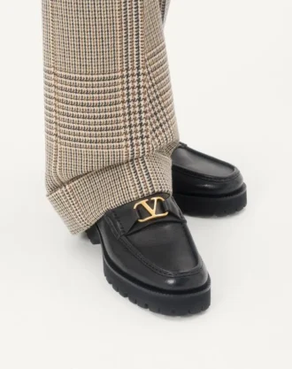 Mocasini VLogo Signature din piele de bivol