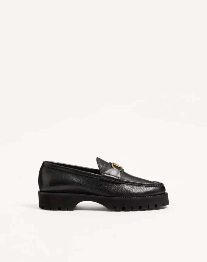 Mocasini VLogo Signature din piele de bivol
