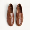 Mocasini Vlogo Signature din piele de vițel 20 mm