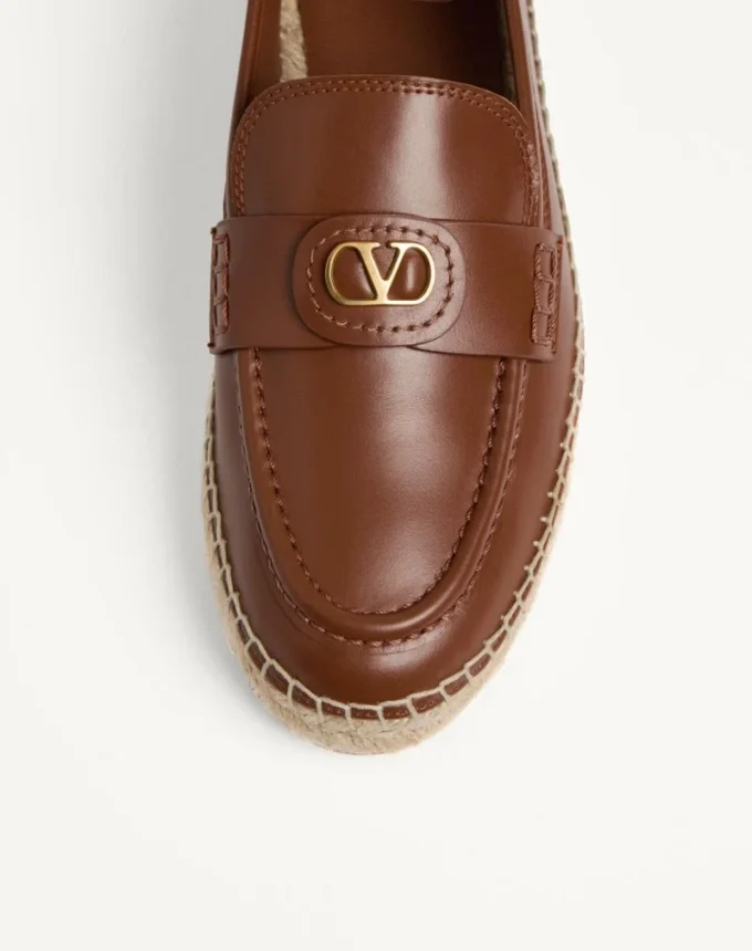 Mocasini Vlogo Signature din piele de vițel 20 mm