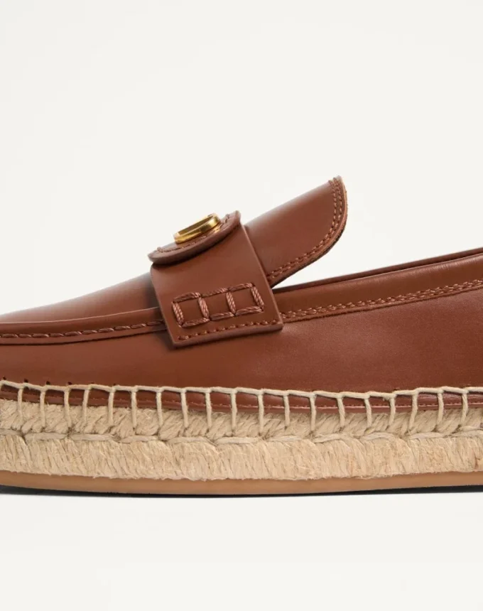 Mocasini Vlogo Signature din piele de vițel 20 mm