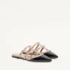 Mule din piele lăcuită Rockstud