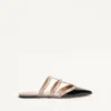 Mule din piele lăcuită Rockstud