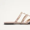 Mule din piele lăcuită Rockstud