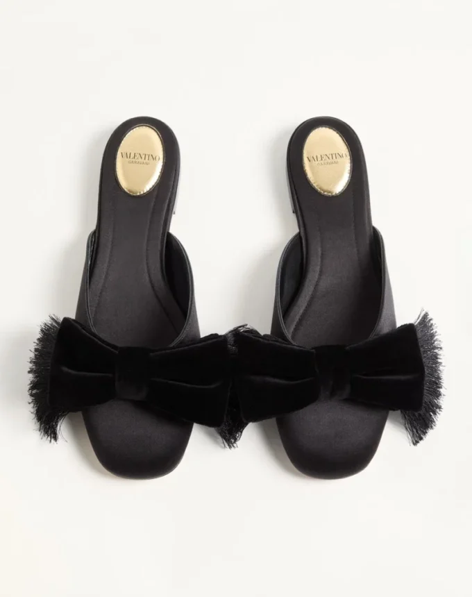Mule din satin Reinette