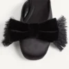 Mule din satin Reinette