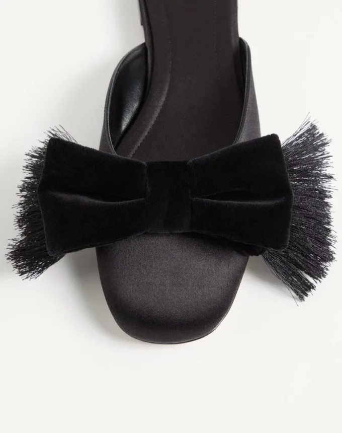 Mule din satin Reinette