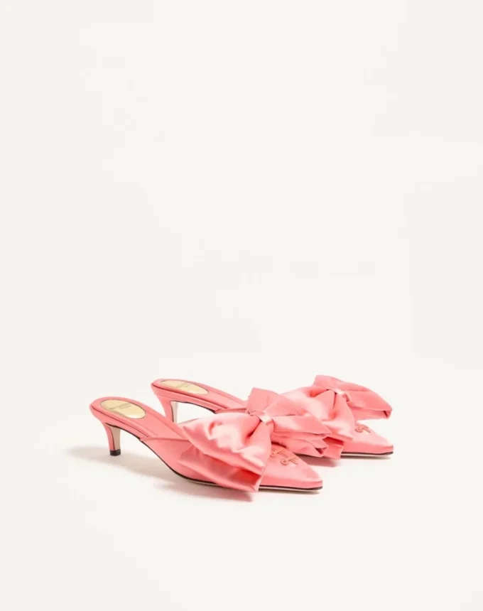 Mule din satin Yolande 45 mm Mule din satin Yolande 45 mm