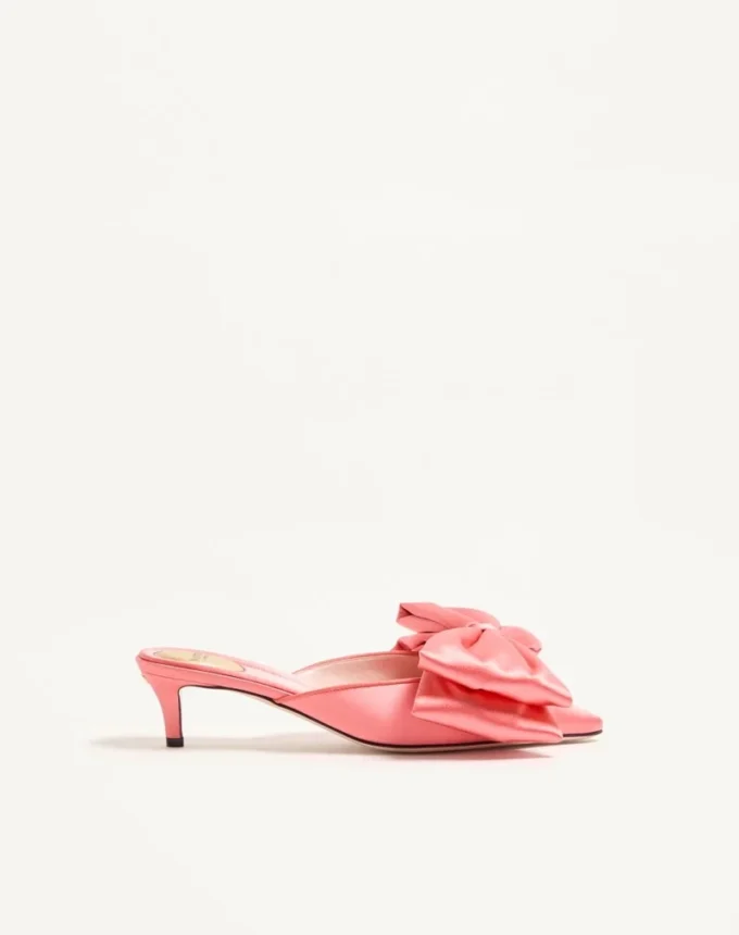 Mule din satin Yolande 45 mm Mule din satin Yolande 45 mm