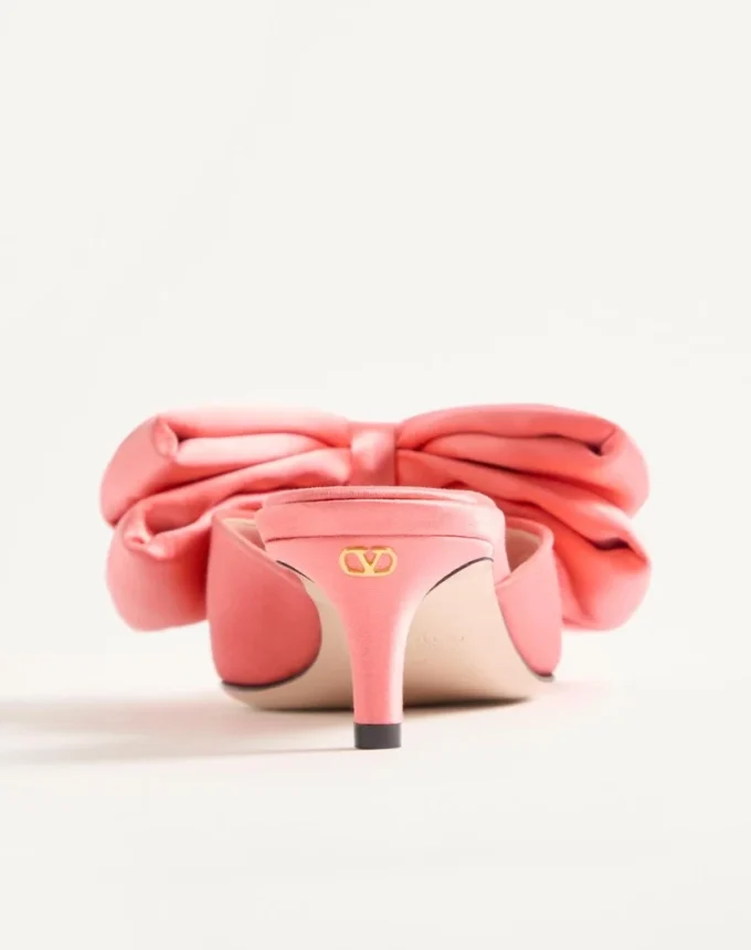 Mule din satin Yolande 45 mm Mule din satin Yolande 45 mm
