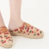 Mule Vlogo Signature cu motiv Cherryfic 25 mm Mule Vlogo Signature cu motiv Cherryfic 25 mm