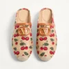 Mule Vlogo Signature cu motiv Cherryfic 25 mm Mule Vlogo Signature cu motiv Cherryfic 25 mm