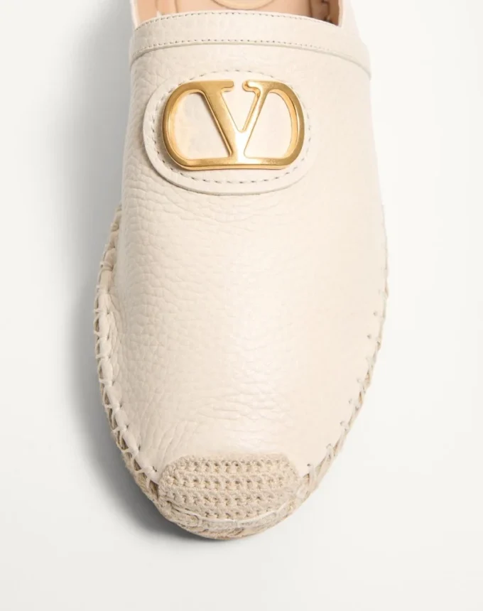 Mule Vlogo Signature din piele de vițel granulată 25 mm Mule Vlogo Signature din piele de vițel granulată 25 mm