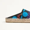 Mule Vlogo Signature din pânză cu model Optical Pois, 25 mm