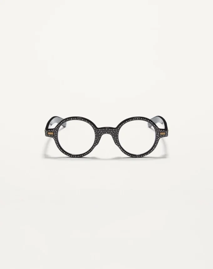 Ochelari Bizarre Circle cu cristale din acetat Ochelari Bizarre Circle cu cristale din acetat