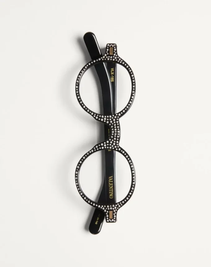 Ochelari Bizarre Circle cu cristale din acetat Ochelari Bizarre Circle cu cristale din acetat