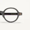 Ochelari Bizarre Circle cu cristale din acetat Ochelari Bizarre Circle cu cristale din acetat