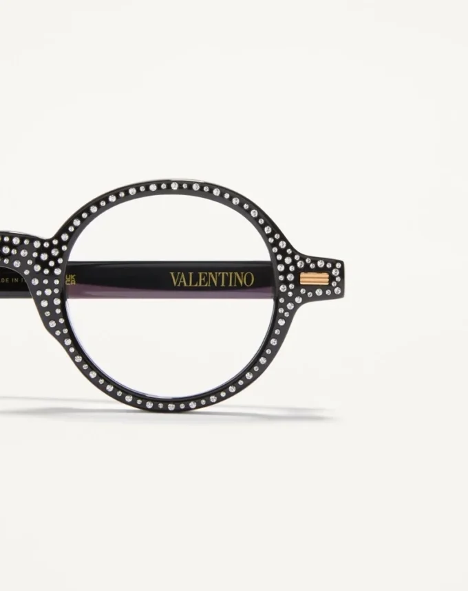 Ochelari Bizarre Circle cu cristale din acetat Ochelari Bizarre Circle cu cristale din acetat