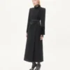 Palton compact drapat Palton compact drapat