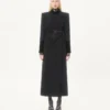 Palton compact drapat Palton compact drapat