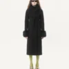 Palton compact drapat Palton compact drapat