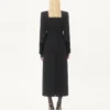 Palton compact drapat Palton compact drapat