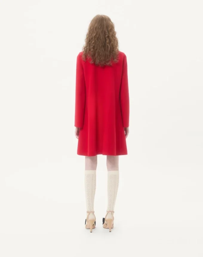 Palton compact drapat Palton compact drapat