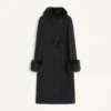 Palton compact drapat Palton compact drapat